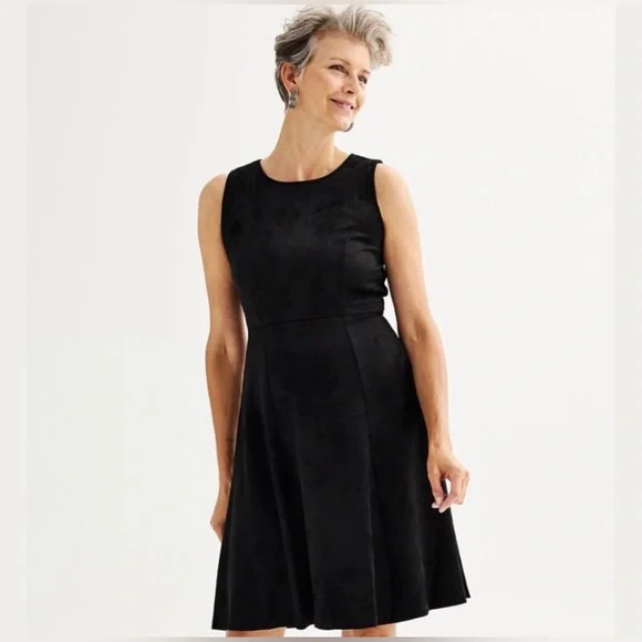 Philosophy | Dresses | Nwt Philosophy Faux Suede Fit Flare Dress Size 4 |  Poshmark